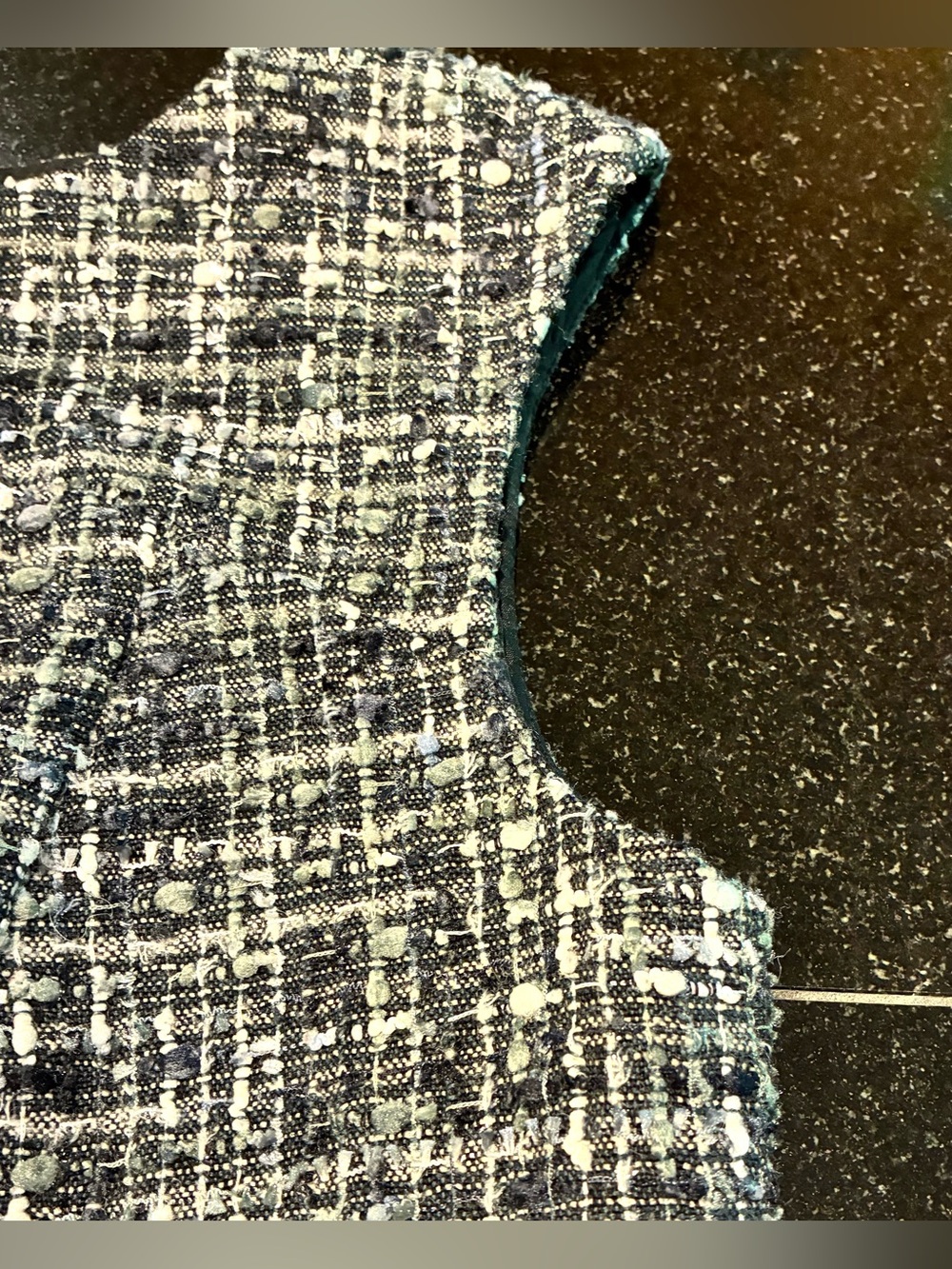 Brooks Brothers Dress Sheath Tweed Sleeveless Black Navy Green Ivory SZ. 10 - Picture 6 of 16